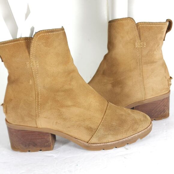 Sorel Women's Kate US 8 Brown Suede Waterproof Side Zip Boots Booties - Picture 9 of 12